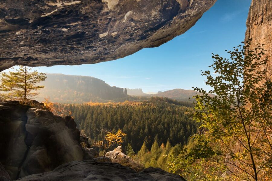 Bad Schandau: Scavenger Hunt through Saxon Switzerland - Taking the Kirnitzschtalbahn toward Lichtenhain Waterfall