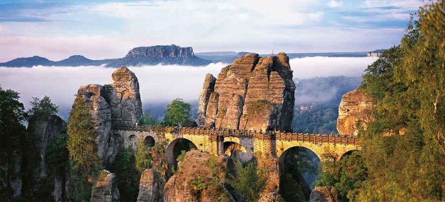 Bastei Bridge & Gorge Boat Ride - Day Trip from Dresden - Kamenice Gorge: a quiet boat ride between cliffs