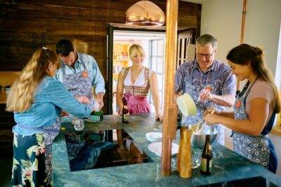 Bavarian Schnitzel Cooking Class in Oberaudorf Farmhouse