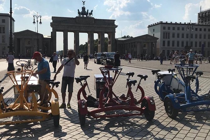 Beer Bike & Party Bike Highlights Berlin City Tour including pick-up - Soviet tanks and Berlin’s divided past