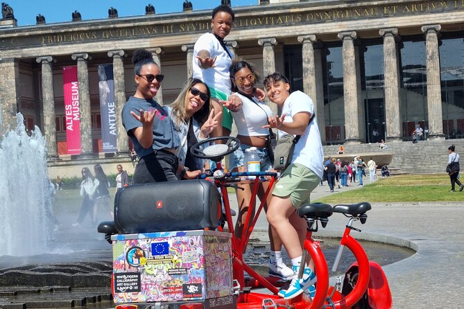 Beer Bike & Party Bike Highlights Berlin City Tour including pick-up - Tiergarten and the Global Stone Project