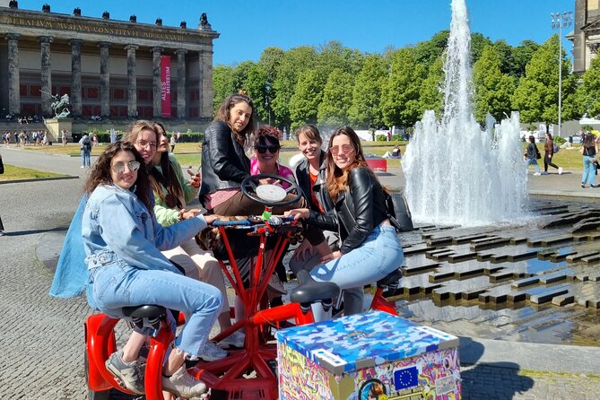 Beer Bike & Party Bike Highlights Berlin City Tour including pick-up - Potsdamer Platz, traffic lights, and the Wall