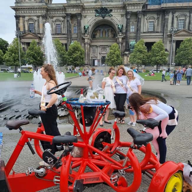 Beer Bike & Party Bike: Unforgettable Berlin City Tour incl. pickup - Holocaust Memorial and Potsdamer Platz