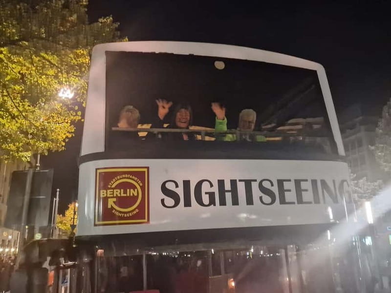 Berlin: Bus Tour by Night with Live Commentary - Starting on Kurfürstendamm under the evening lights