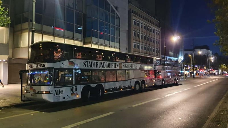 Berlin: Bus Tour by Night with Live Commentary - Kurfürstendamm and the Kaiser Wilhelm Memorial Church