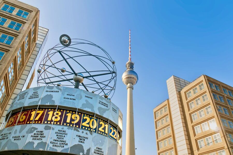 Berlin: City Center Walking Tour - Crossing Schlossplatz toward Berlin Cathedral