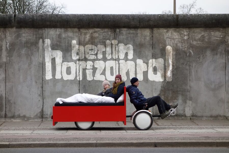 Berlin: City Sightseeing Tour in a Unique BedBike - Neptun Fountain and Red City Hall
