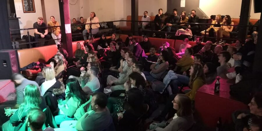 Berlin: Eastern European Comedy Special Ticket and Free Shot - What this Berlin comedy night is really like