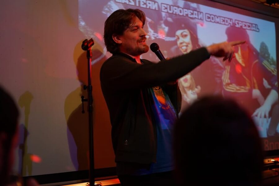 Berlin: Eastern European Comedy Special Ticket and Free Shot - Arriving at the small cinema behind Z-Bar