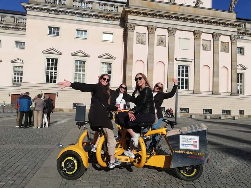 Berlin: Fun Private Guided Sightseeing Tours with Teambikes - Gendarmenmarkt, Bebelplatz, and Unter den Linden