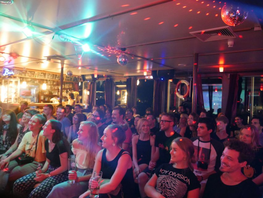 Berlin: Laughing Spree Comedy Show on a Boat - Chris, Patrick, Jana, and the role of the host