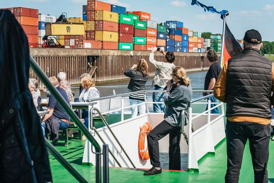 Cologne: 3-Hour Harbor Tour Cruise - Deutz Harbor from the river
