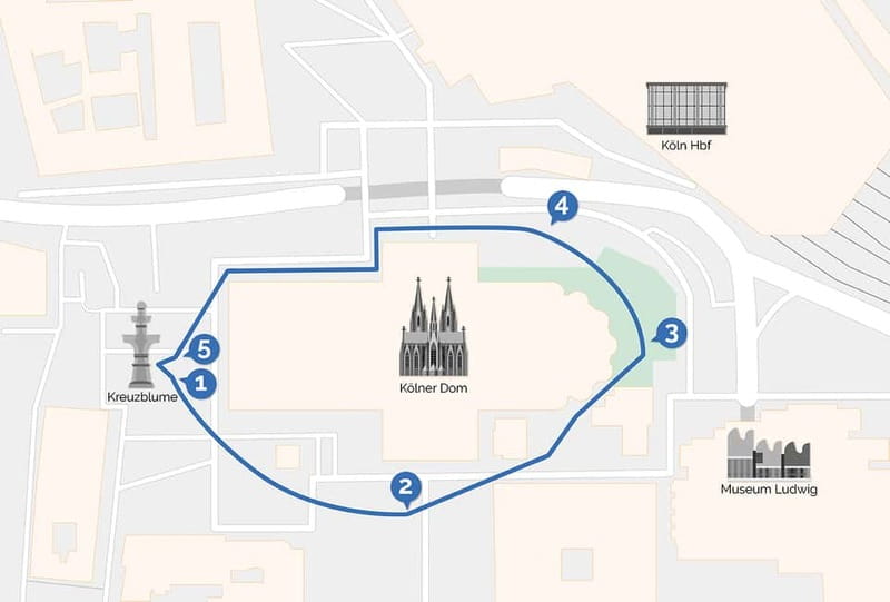 Cologne Cathedral Walking Tour around the cathedral with VR - The opening walk: setting up 700 years of cathedral history