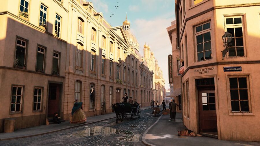 Cologne: Old Town Virtual Reality Walking Tour - Cologne Cathedral: seeing the landmark before it was complete