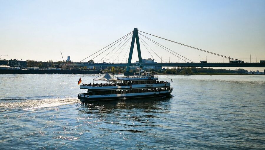 Cologne: Top Sights Rhine River Cruise - Skyline Tour - Finding pier 10 beside the Musical Dome