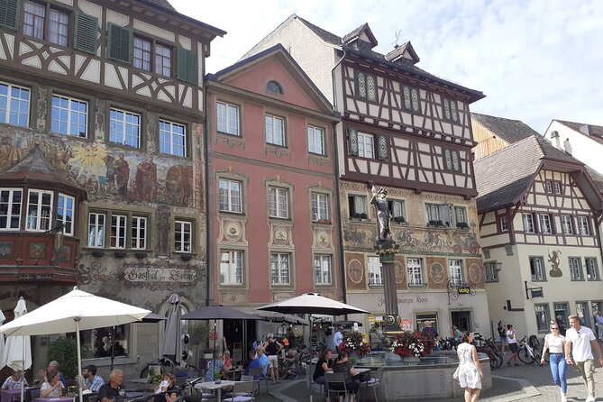 Day tour Rhine Falls from Schaffhausen with Stein am Rhein and a visit to Constance - Stein am Rhein, where the walls do the talking