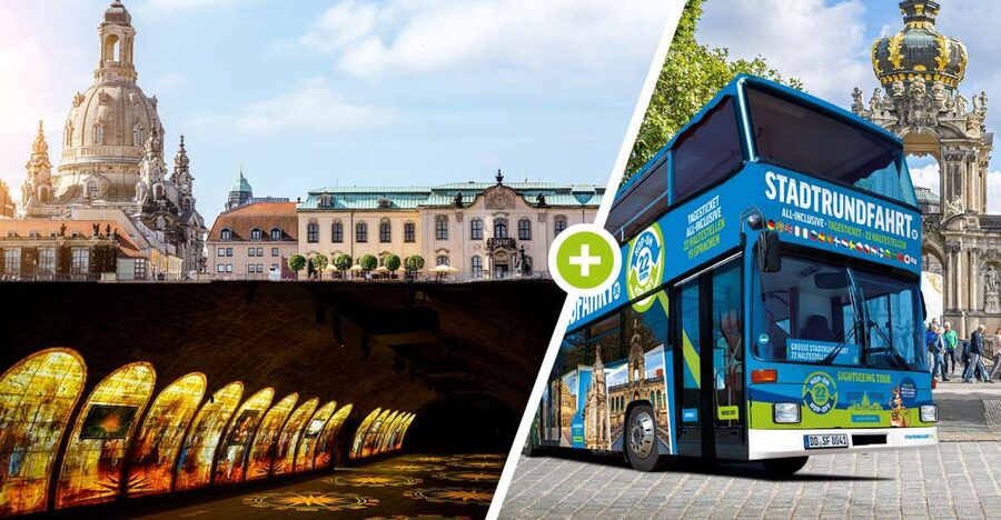 Dresden: 1-Day Hop-On Hop-Off Bus & Fortress Xperience - Starting at Postplatz near the Zwinger