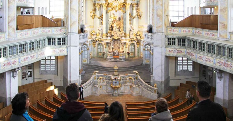 Dresden: Church of Our Lady Guided Tour of Gallery - Seeing the Baroque interior with a guide