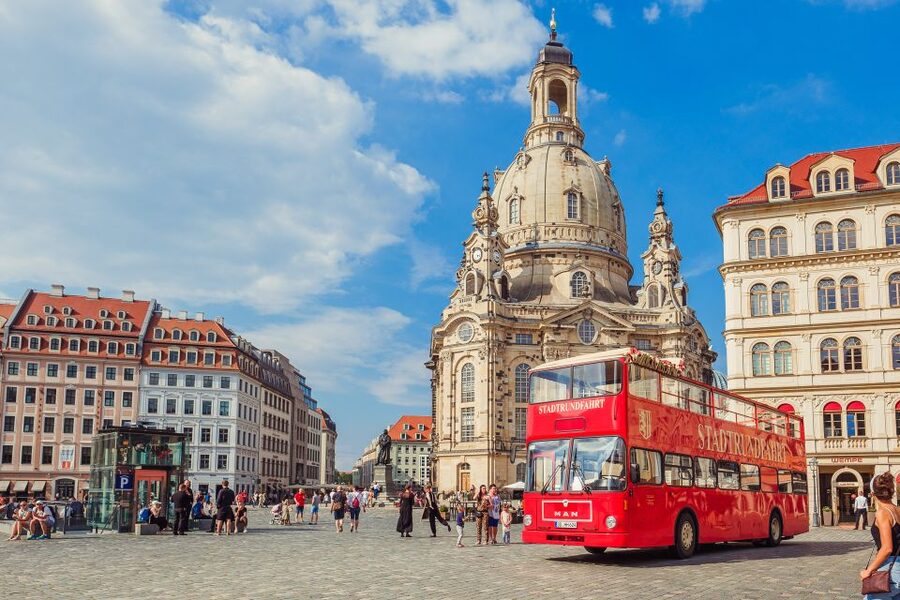 Dresden: City Sightseeing Tour with Live Guide - A fast first look at Dresden from Wilsdruffer Straße
