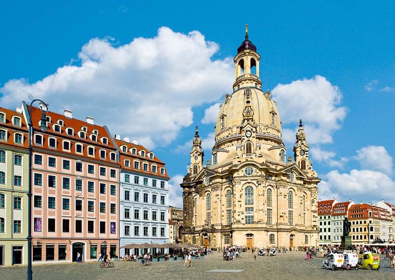 Dresden: City Sightseeing Tour with Live Guide - Crossing toward the Blue Wonder Bridge