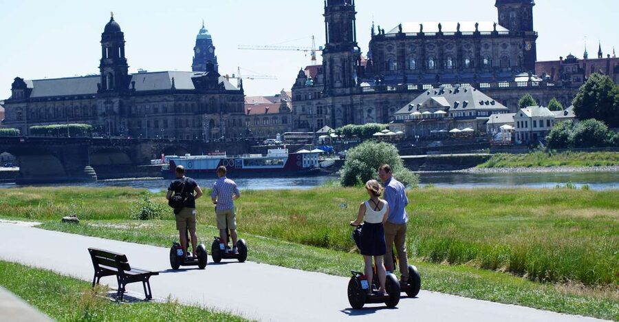 Dresden: Elbe Valley Guided Segway Tour - Starting beside the Golden Rider