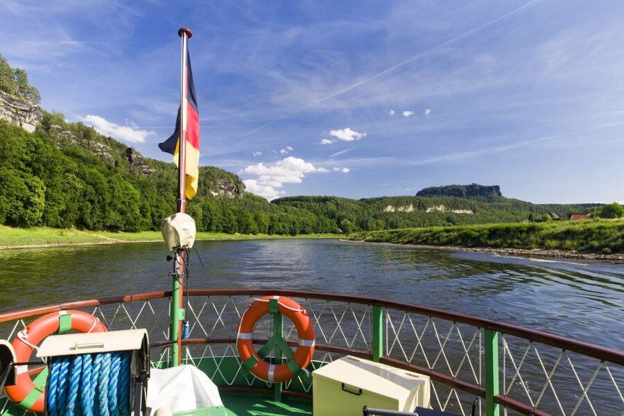 Dresden: Königstein Fortress Paddle Steamer Cruise - Paddle Wheels, Clean Decks, and the Feel of the Boat