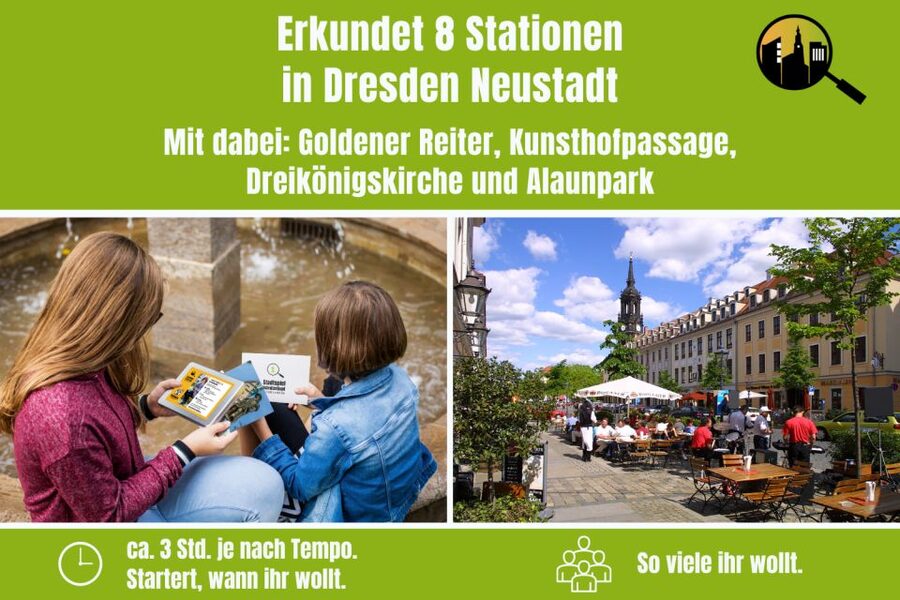 Dresden Neustadt: Scavenger Hunt for Children - Price, group size, and practical value