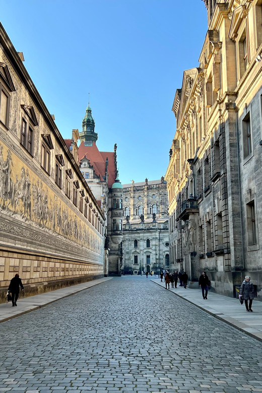 Dresden Old Town - Guided Walking Tour in English - Brühlsche Terrasse beside the Elbe