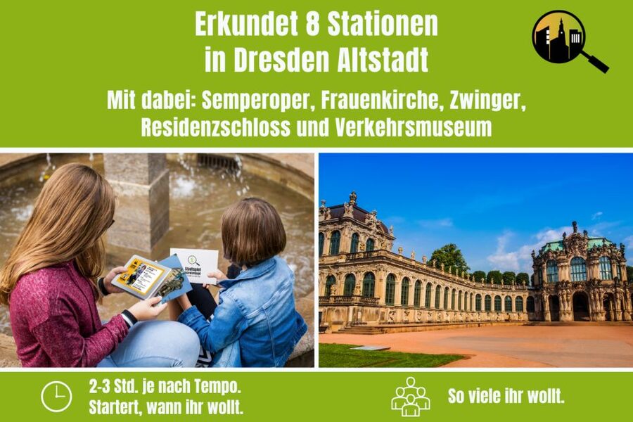 Dresden: Old Town Scavenger Hunt for Children - Across Augustus Bridge Toward the River