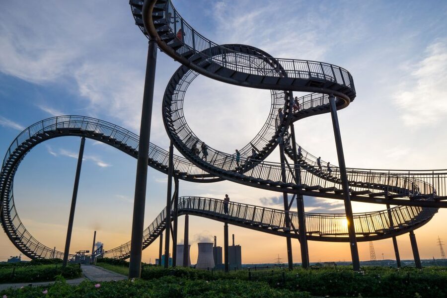 Duisburg: Guided Evening Tour at "Tiger and Turtle" - Views toward Duisburg and the Rhine