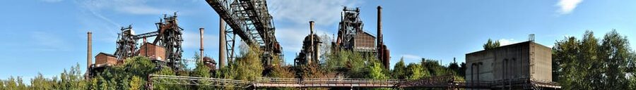 Duisburg Landscape Park GPS treasure hunt in old ironworks - Key points at a glance