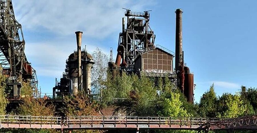 Duisburg Landscape Park GPS treasure hunt in old ironworks - How the two-hour route works
