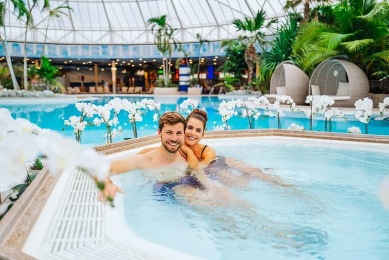 Erding: 1-Day Spa Ticket at Therme Erding - Thermal pools beneath palms and tropical greenery