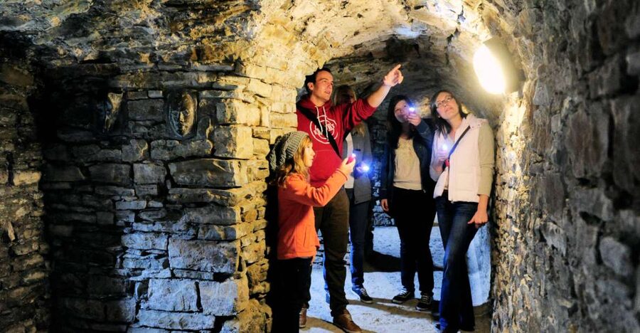 Erfurt: Guided Tour of The Petersberg Citadel - Descending into the narrow passageways