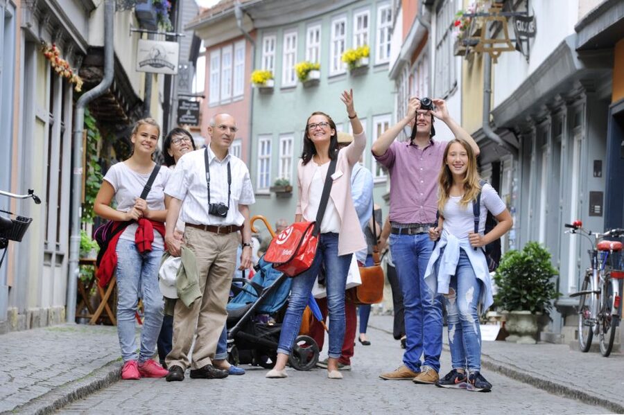 Erfurt: Old Town Guided Walking Tour - Krämerbrücke, Erfurt’s famous Merchants’ Bridge