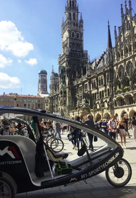 Exploring Munich in a Rikscha - Munich Residenz: a ten-minute historical pause