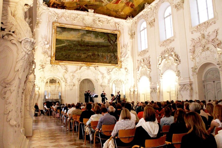 Festive Concert at Schleißheim with Residence-Soloists - The Baroque Hall and the summer concert setting