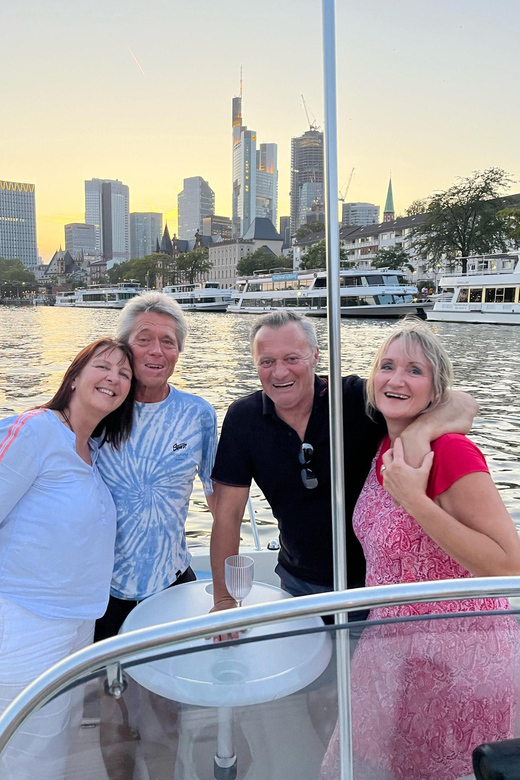 Frankfurt: Private Skyline Sightseeing Boat Tour - Heading east toward the European Central Bank