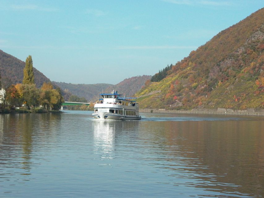 From Alken: Moselle Valley Sightseeing Cruise - The opening view of Burg Thurant