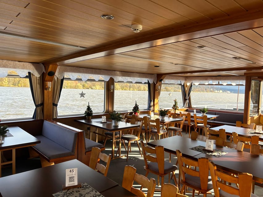 From Bonn: Christmassy Advent Cruise on the Rhine - Snacks from the galley and service on board