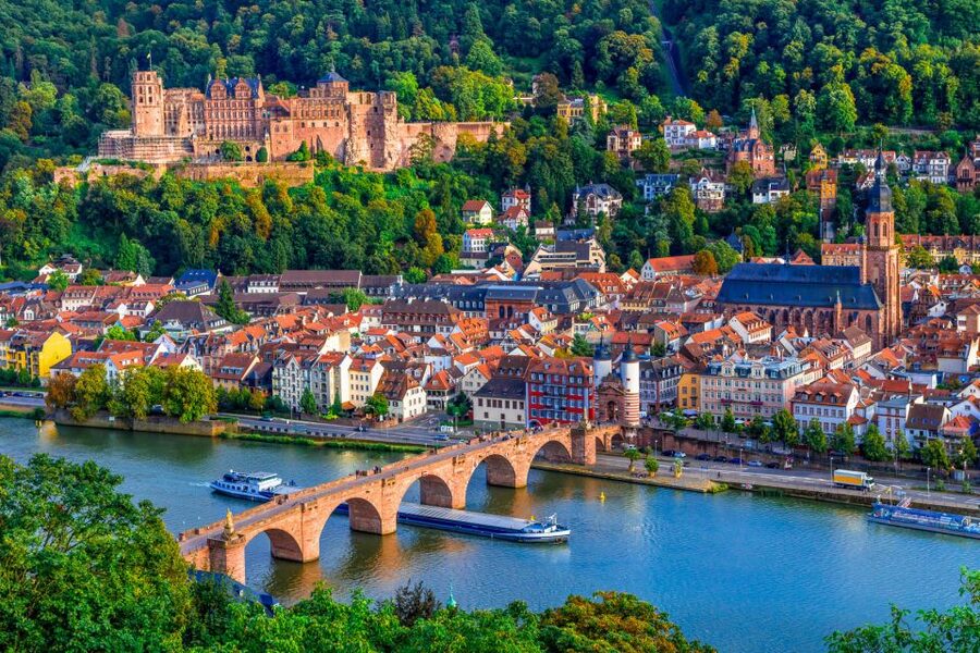 From Frankfurt: Heidelberg, Castle and Old City Guided Tour - Heidelberg Castle and the view over the Neckar