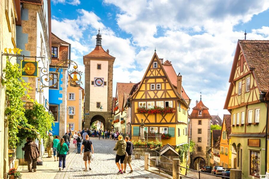 From Frankfurt: Heidelberg & Rothenburg Full-Day Tour - Heidelberg Castle and the view over the Neckar Valley