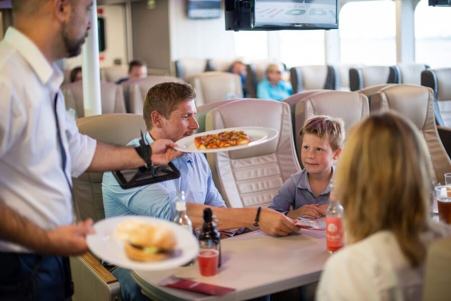 From Hamburg, Brunsbüttel or Cuxhaven: Day Trip to Helgoland - What Jet Class includes on the boat