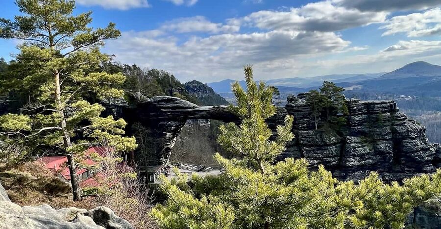 From Prague: Bohemian and Saxon Switzerland Full-Day Tour - Bastei Bridge: the German side starts with a view