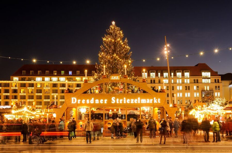 From Prague: Dresden Xmas Market & Saxon Switzerland Tour - A short guided look at Dresden