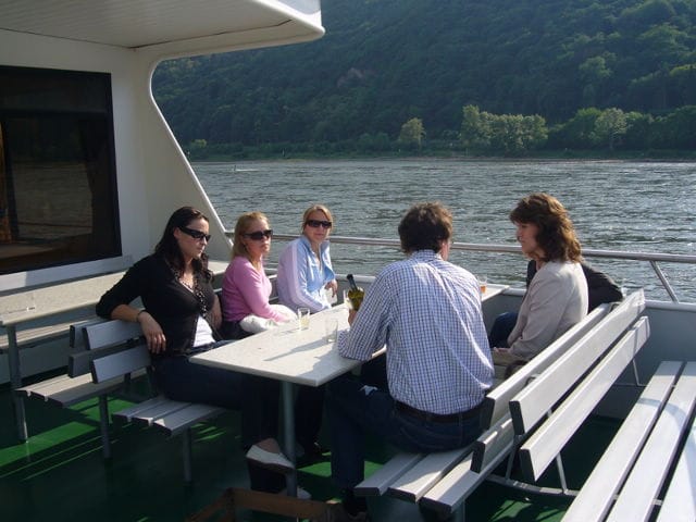 From Rüdesheim: 1.5-Hour Boat Cruise with Wine Tasting - First views: vineyards and old river defenses