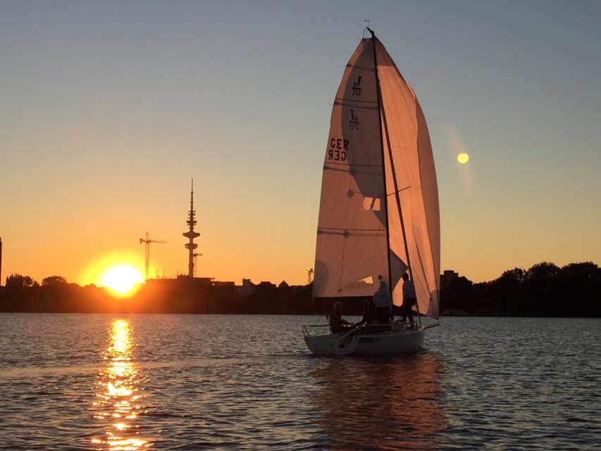 Hamburg: Alster River Sailboat Tour with Sundowner - Hamburg views from the water