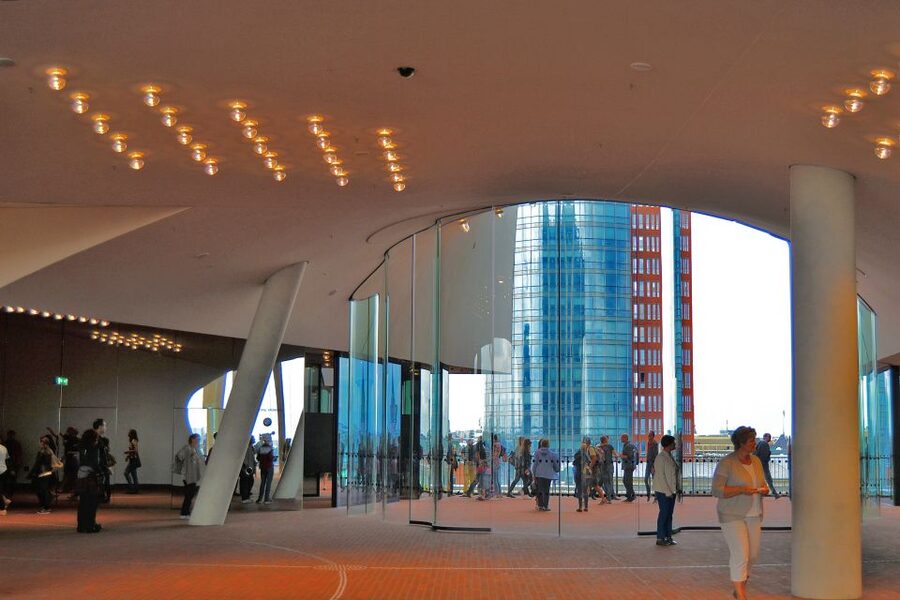 Hamburg: Elbphilharmonie Plaza, Highlights & Surroundings - Crossing the Mahatma-Gandhi-Brücke