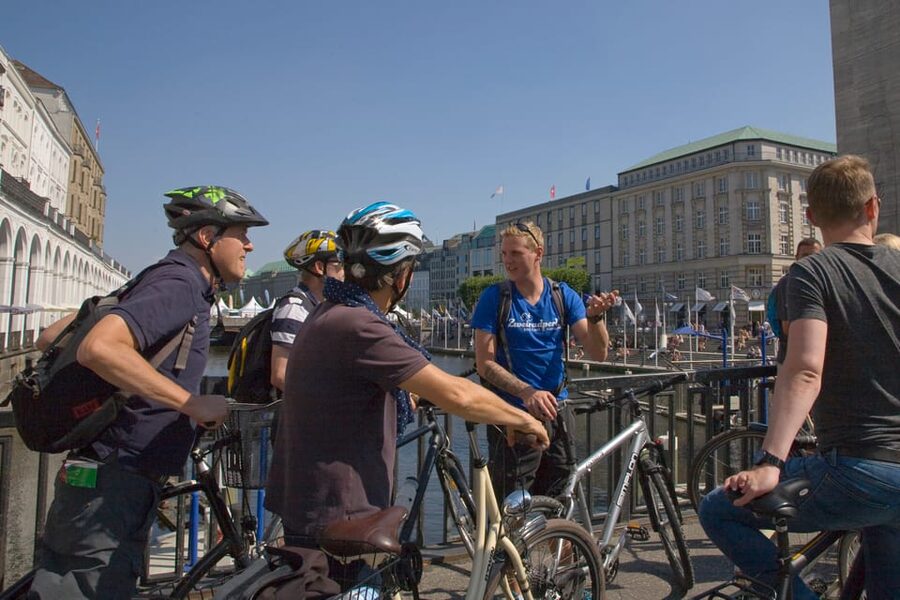 Hamburg: Guided Bike Tour - St. Michael’s Church and the Portuguese Quarter
