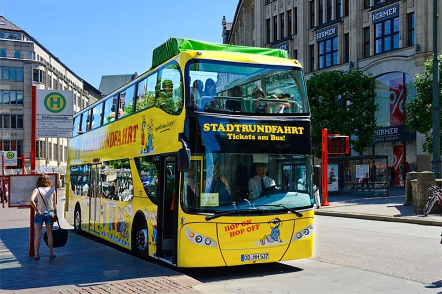 Hamburg: Hop-On Hop-Off Bus Tour Yellow Double Decker - The Harbor, Elbphilharmonie, and HafenCity
